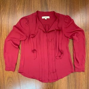 LOFT Wine Blouse